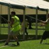 A photo of Coventry Godiva Music Festival uses Kingsmead clearspan and pole marquees for its infrastructure by Kingsmead Marquees